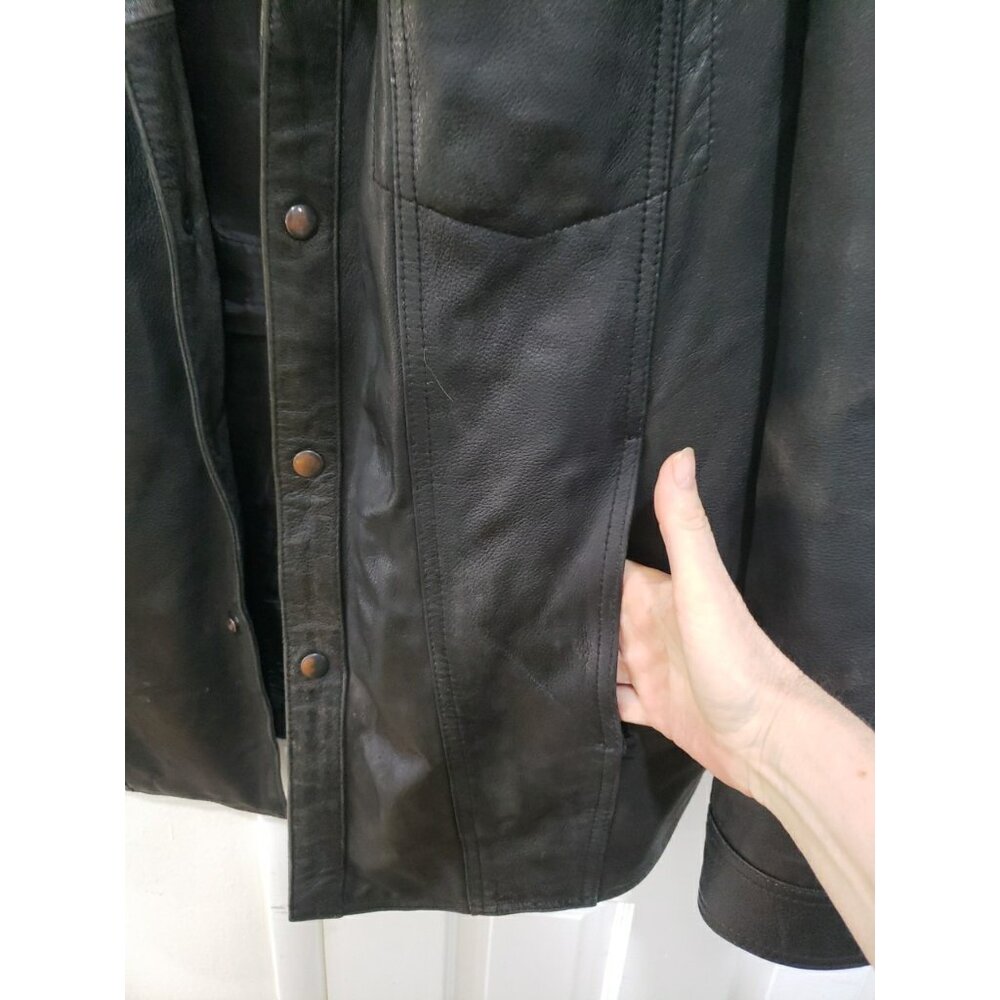 First Classics Jacket Motorcycle Black Leather Xx… - image 8